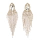 thumbnail image 1 of 2 uds exquisitos pendientes largos de borla de aleación de mujer pendientes colgantes de diamantes de imitación de moda para fiesta de boda oro, 1 of 10