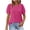 Hot Pink, variant on Womens Tops Trendy Shirts for Women Womens Blouses Dressy Casual Cotton Ribbed Short Sleeve Tops for Women Loose Fit my recent orders