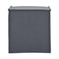 thumbnail image 3 of Capri  Ottoman  Dark  Gray  Linen  Upholstered  Piping  Accents, 3 of 6