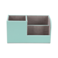 thumbnail image 4 of KINGFOM Multifunctional PU Leather Desk Organizer Pen Holder Brush Pot Pen Container Home School Office Stationery Storage Box Office Suppllies Business Cards Remote Control Pencil Holder Mint Green, 4 of 9