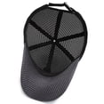 thumbnail image 4 of Mesh Baseball Cap Breathable Lightweight Trucker Mesh Hat for Men Women Quick-Dry Cooling Summer Hat for Outdoor Sports Running Hiking,Light Gray, 4 of 4