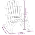 thumbnail image 4 of vidaXL Garden Rocking Chair 69x96x101 cm Solid Wood Spruce, 4 of 4