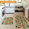 thumbnail image 7 of Farmhouse Mushroom Kitchen Rugs and Mats Set of 2, Mushroom Kitchen Rug Non-Slip Washable Floor Mat for Home Kitchen Decor - 17x30+17x47 Inch, 7 of 7