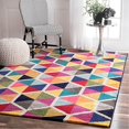 thumbnail image 1 of nuLOOM Maris Triangles Tapis, 5' x 8', Multi, 1 of 4