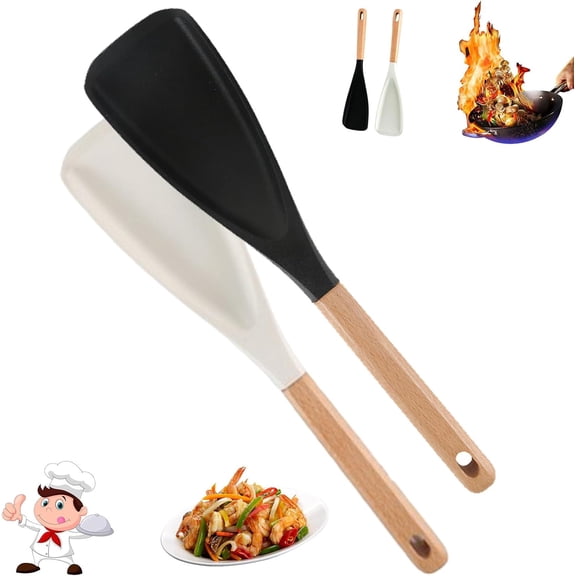 Multi-Function Cooking Spoon, Heat-Resistant Silicone Utensil