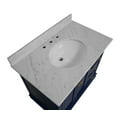 thumbnail image 5 of Bella 36" Bathroom Vanity with Royal Blue Cabinet and Carrara Marble Top, 5 of 5