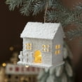 thumbnail image 5 of CSCHome Christmas Desktop Decoration with Lights LED Durable Wooden Snow House Christmas Hanging Ornament with Strong Twine for Room, Office,Xmas Tree, 5 of 5