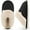 Black, variant on Womens Slipper with Memory Foam Fluffy Soft Warm Slip On House Shoes
