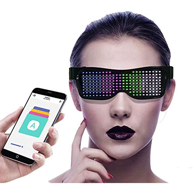 Gafas de neón LED con Bluetooth TANGJMXG