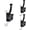 Black, variant on 10 Pack 4-1/2inch Antique Brass Coat Hooks zinc Alloy mudroom Hooks, Strong Load-Bearing for Bedroom Entrance wall, Hanging Clothes Hanger Behind the Door, Bathroom Towel Robe Hooks