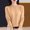 Gold, variant on Thermal Underwear Top for Women Slim Knit Long Sleeve Solid Color Base Layer Shirt Ideal for Autumn and Winter Comfort Gold