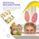 thumbnail image 5 of Wosthever Decoración de Pascua, estante para huevos, bonita bandeja DIY, estantes reutilizables para festivales, cocina, adorno de exhibición, hogar Kits de decoración para fiestas Animal Wosthever HA028334-02, 5 of 6