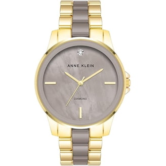 Anne Klein Women's 10-9766RGCH Mother of Pearl Dial Rosegold-Tone