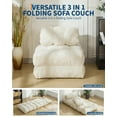 thumbnail image 5 of Ataucjin Folding Sofa Bed, Single Convertible Sleeper Chair with Pillow, Foldable Mattress with Back Support, Portable Fold Out Chair Bed Comfy Floor Sofa Lounge for Living Room Bedroom, 5 of 8