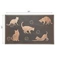 thumbnail image 2 of IH Casa Decor Caoutchouc Mat Chats Jouant Avec Une Boule De Fil, 2 of 3