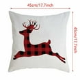 thumbnail image 3 of Fiudx Ofertas relámpago del día Funda de cojín de lino con diseño navideño, decoración para el hogar y el sofá, 3 of 3