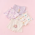 thumbnail image 2 of Chenglor 2t Underwear Girls Size 4-5 Years Cotton Underwear Toddler Undies Shorts Pants Cotton Underwear Trunks Kids Breathable Comfort Panties 4 PCS Light Pink, 2 of 3
