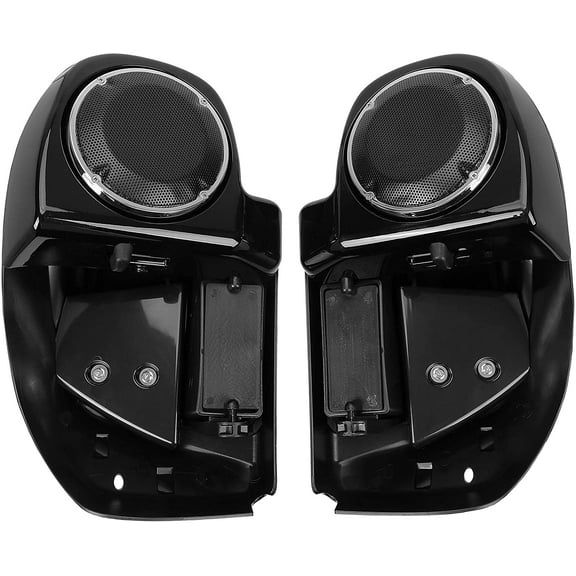 Kojem Lower Vented Leg Fairing Kit Compatible With 2014-2021 Harley Davidson Touring Model Vivid Black