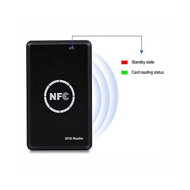 RFID Reader Writer RFID Copier: English 10 Frequency NFC RFID Scanner for  IC ID Cards, Suitable for All 125Khz Key Fobs and 13.56Mhz UID CUID Cards
