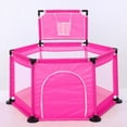 thumbnail image 1 of Baby Playpen Interactive Kids Play Playard Ocean Ball Safety Gate 6 Panel Fence (balls not Include), 1 of 1