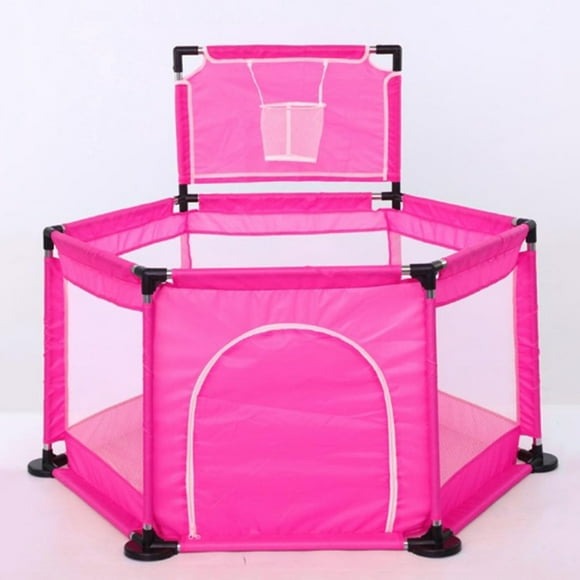 Baby Playpen Interactive Kids Play Playard Ocean Ball Safety Gate 6 Panel Fence (balls not Include)