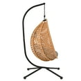 thumbnail image 6 of U_STYLE Sturdy Hammock Chair with Stand, Durable Hanging Egg Chair with Rattan Weaving ,Comfortable Indoor Outdoor Swing chairs with Soft Removable Cushion,Suitable for Balcony, 6 of 9