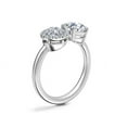 thumbnail image 4 of 1.10 Carat Excellent Round & Pear Cut Real Diamond New Design Two Stone Ring for Wedding and Engagement Solid 950 Platinum Size 11, 4 of 9