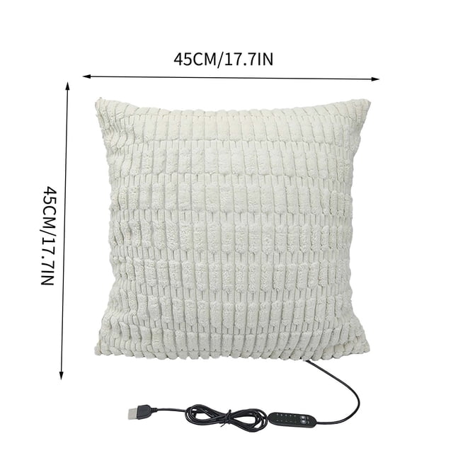 USB Electrics Pillow Cushion Cover 5 Gear Controlled Temperature Timing Office Warm Body Pillow Cover