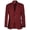 Burgundy, variant on Men's Single-Breasted Blazer