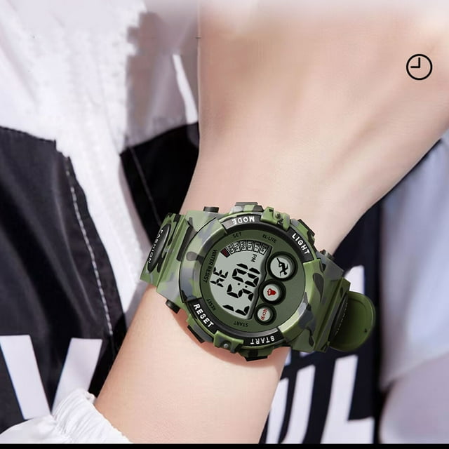 Reloj deportivo para Niños ANGGREK con Correa de PU para Edades de 5 A 15 Años