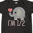 thumbnail image 4 of Inktastic Half Birthday Cute Elephant Girls Baby Bodysuit, 4 of 5