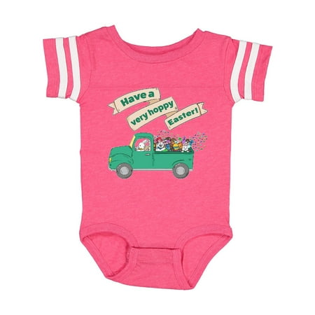 

Inktastic Have a Very Hoppy Easter Green Bunny Truck Gift Baby Boy or Baby Girl Bodysuit