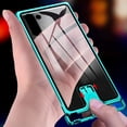 thumbnail image 3 of for Galaxy Note 10 Metal Frameless Case Aluminum Alloy Metal Edge Frame Bumper Protective Cover with Crystal Clear Glass Back Slim Ultra Thin Case for Galaxy Note 10 Green, 3 of 7
