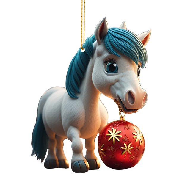 Decoración navideña 2D, adornos colgantes acrílicos de dibujos animados, accesorios divertidos de Navidad