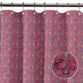 thumbnail image 6 of S4Sassy Pink Vector Design Damask Waterproof Bathroom Shower Curtain With Roller Rings Hook-60 x 75 Inch, 6 of 6