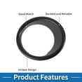 thumbnail image 7 of Headlight Trim Bezel Headlamp Bezel Headlight Cover Decor for BMW X5 2014-2018 Carbon Fiber Black ABS 2 Pcs Front Left Front Right Car, 7 of 7