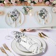 thumbnail image 3 of Grey Eucalyptus Cloth Napkins, Watercolor Spring Weeping Botanical Washable and Reusable Dinner Napkins Set of 2, Table Napkin for Kitchen Party Birthday Wedding Hotel Housewarming 20"x20", 3 of 9