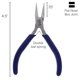 thumbnail image 2 of Pinzas The Beadsmith con punta plana, mango de vinilo de 11,5 cm, 2 of 6