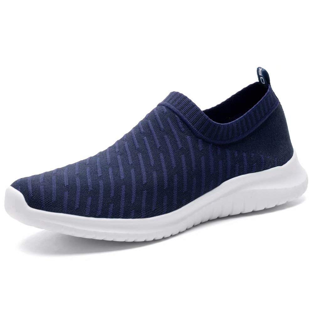 konhill Women s Athletic Walking Shoes Breathable Casual Tennis Slip on Sneakers 8.5 US Navy 39 Walmart