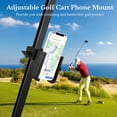 thumbnail image 3 of Rotatable Golf Cart Phone Mount, Universal Golf Cart Phone Holder Compatible with 4.5" to 7" Smartphones, Phone Clamp for Golf Carts, Adjustable Phone Mount for Mountain Bikes, Scooters, Motorcycles, 3 of 7