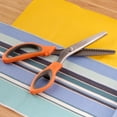 thumbnail image 2 of JubileeYarn Professional Grade Pinking Shears - 9.5" Serrated Stainless Steel - Orange & Grey - 1 Unit, 2 of 7