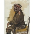 thumbnail image 2 of Lovis Corinth 11x14 Gold Ornate Wood Frame and Double Matted Museum Art Print Titled - Hermann Struck in Uniform (1914), 2 of 4