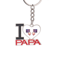 thumbnail image 1 of Islandia El soporte del llavero de metal del llavero ama a papá, 1 of 3