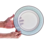 Fine Bone China Dinnerware Set,16 Pcs Classic Relief Pattern Gilt Edged High Grade Porcelain Tableware Sets For 4 People
