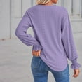 thumbnail image 5 of Ketyyh-chn99 Sweatshirts for Women Casual Blouses Button Down Shirt Tops Purple,XL, 5 of 5