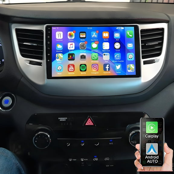 Gsuatey 2G 64G Android Car Radio for Hyundai Tucson 2015-2019 with Wireless CarPlay Android Auto Bluetooth GPS Mirror Link, 9 Inch Touch Screen Car Stereo DSP EQ FM/RDS WiFi Backup Camera