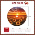 thumbnail image 2 of Salouo Sunset Golden Sunflower Field Christmas Tree Skirt 36" Farmhouse Christmas Decorations Snowman Xmas Tree Skirt Tree Mat for Holiday Party Decor, 2 of 8