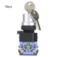 thumbnail image 2 of Interruptor De Llave Interruptor De Llave De 3 Posiciones Interruptor De Llave No De 3 Posiciones 10 Uds BEM38-20Y/31 3 Posiciones 2 Interruptor De Llave Normalmente Abierto 22mm Ccdes Otros, 2 of 8