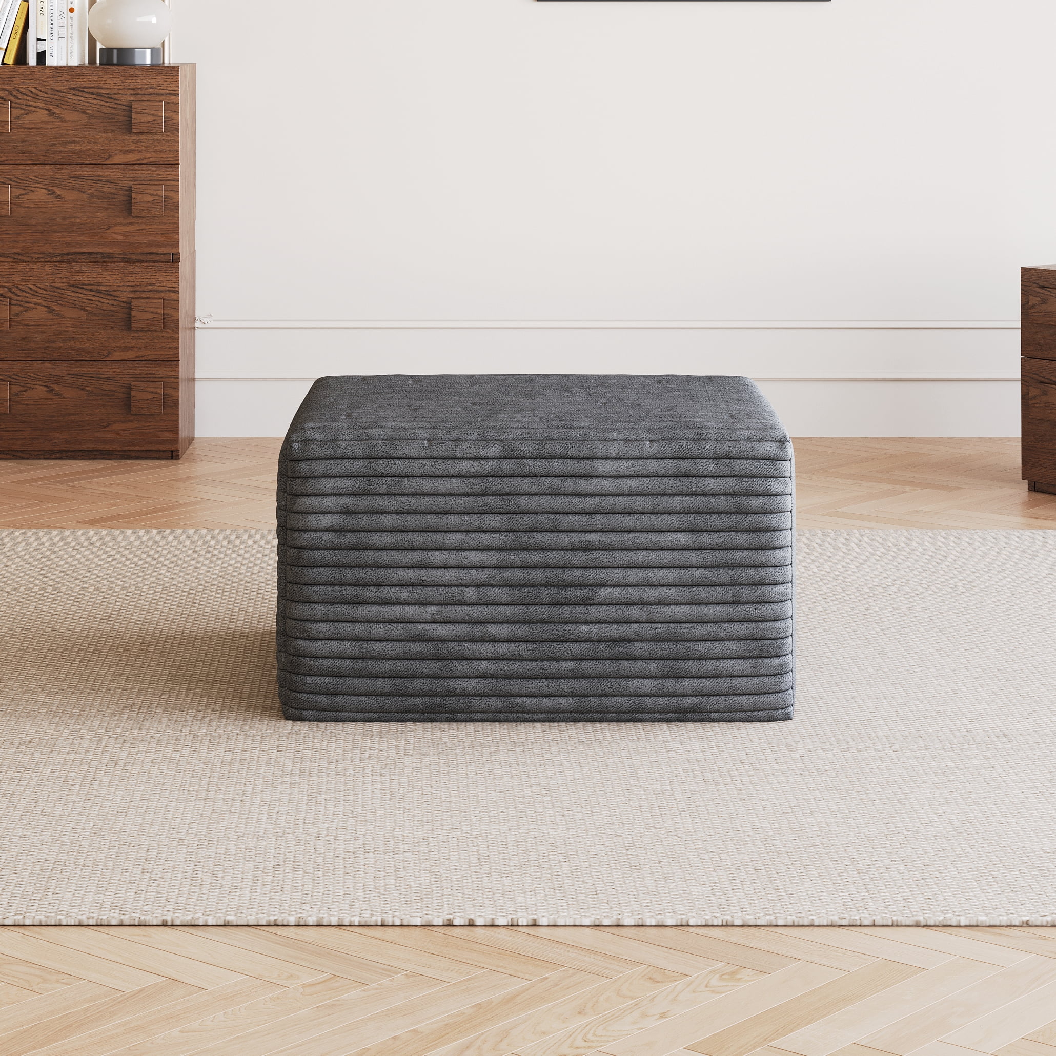 Sofa Ottoman, Dark Grey