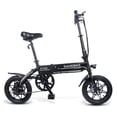 thumbnail image 3 of Samebike YINYU14 Folding Bicycle Moped Black Electric Bike E-bike 36V 8AH Lithium Battery for Adult, 3 of 7